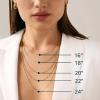 image:imagePAVOI 22K Gold Plated Chain Necklace For Women  Italian Solid 925 Sterling Silver Necklace for Men  Cuban Link Rope Snake amp Rope DiamondCut Herringbone  Trendy Unisex JewelryRose Gold
