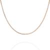 image:imagePAVOI 22K Gold Plated Chain Necklace For Women  Italian Solid 925 Sterling Silver Necklace for Men  Cuban Link Rope Snake amp Rope DiamondCut Herringbone  Trendy Unisex JewelryRose Gold