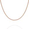 image:imagePAVOI 22K Gold Plated Chain Necklace For Women  Italian Solid 925 Sterling Silver Necklace for Men  Cuban Link Rope Snake amp Rope DiamondCut Herringbone  Trendy Unisex JewelryRose Gold