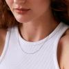 image:imagePAVOI 22K Gold Plated Chain Necklace For Women  Italian Solid 925 Sterling Silver Necklace for Men  Cuban Link Rope Snake amp Rope DiamondCut Herringbone  Trendy Unisex JewelryRose Gold
