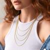 image:imagePAVOI 22K Gold Plated Chain Necklace For Women  Italian Solid 925 Sterling Silver Necklace for Men  Cuban Link Rope Snake amp Rope DiamondCut Herringbone  Trendy Unisex JewelryRose Gold