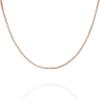 image:imagePAVOI 22K Gold Plated Chain Necklace For Women  Italian Solid 925 Sterling Silver Necklace for Men  Cuban Link Rope Snake amp Rope DiamondCut Herringbone  Trendy Unisex JewelryRose Gold