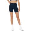 image:imagePAVOI ACTIVE Seamless Shorts  Sculpting Compression High Waisted 45 amp 6 Scrunch Butt Ribbed SculptForm Biker ShortsMidnight