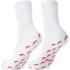 image:imagePAVOI ACTIVE Pilates Socks with Grips for Women  One Size Non Slip QuarterCrew Grip Socks for Yoga Barre  Bamboo BlendChili Pepper