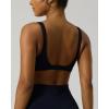 image:imagePAVOI ACTIVE Deep V Neck Sports Bra for Women  Low Coverage Open Back V Plunge Low Cut Workout Bra Removable Pads  FlexFlowBlack