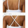 image:imagePAVOI ACTIVE Low Square Neck Sports Bra  Adjustable Thin Straps Workout Square Neck Bra for Women Removable Pads  FlexFlowWhite