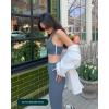 image:imagePAVOI ACTIVE Thin Spaghetti Strap Sports Bra for Women  Medium Support Buttery Soft Scoop Neck Workout Yoga Bras  FlexFlowBubblegum