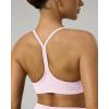 image:imagePAVOI ACTIVE Yoga Racerback Bras for Women  Buttery Soft Low Support Scoop Neck YBack Thin Strap Sports Bra  FlexFlowBlossom Pink