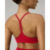 image:imagePAVOI ACTIVE Yoga Racerback Bras for Women  Buttery Soft Low Support Scoop Neck YBack Thin Strap Sports Bra  FlexFlowChilli Red