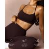 image:imagePAVOI ACTIVE Yoga Racerback Bras for Women  Buttery Soft Low Support Scoop Neck YBack Thin Strap Sports Bra  FlexFlowEspresso