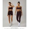 image:imagePAVOI ACTIVE Yoga Racerback Bras for Women  Buttery Soft Low Support Scoop Neck YBack Thin Strap Sports Bra  FlexFlowEspresso