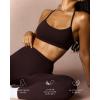 image:imagePAVOI ACTIVE Yoga Racerback Bras for Women  Buttery Soft Low Support Scoop Neck YBack Thin Strap Sports Bra  FlexFlowEspresso