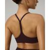 image:imagePAVOI ACTIVE Yoga Racerback Bras for Women  Buttery Soft Low Support Scoop Neck YBack Thin Strap Sports Bra  FlexFlowEspresso