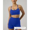 image:imagePAVOI ACTIVE Yoga Racerback Bras for Women  Buttery Soft Low Support Scoop Neck YBack Thin Strap Sports Bra  FlexFlowRoyal Blue
