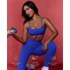 image:imagePAVOI ACTIVE Yoga Racerback Bras for Women  Buttery Soft Low Support Scoop Neck YBack Thin Strap Sports Bra  FlexFlowRoyal Blue