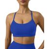 image:imagePAVOI ACTIVE Yoga Racerback Bras for Women  Buttery Soft Low Support Scoop Neck YBack Thin Strap Sports Bra  FlexFlowRoyal Blue