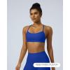 image:imagePAVOI ACTIVE Yoga Racerback Bras for Women  Buttery Soft Low Support Scoop Neck YBack Thin Strap Sports Bra  FlexFlowRoyal Blue