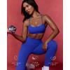 image:imagePAVOI ACTIVE Yoga Racerback Bras for Women  Buttery Soft Low Support Scoop Neck YBack Thin Strap Sports Bra  FlexFlowRoyal Blue