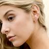 image:imagePAVOI 14K Gold Plated 925 Sterling Silver Post VShaped Huggie Earrings  Cubic Zirconia Studded Small Hoop Earrings for Women in Rose White and Yellow GoldRose Gold