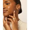 image:imagePAVOI 18K Gold Plated 925 Sterling Silver Posts Cubic Zirconia Half Huggie Earrings  Small Hoop Earrings for Women  Constellation Baguette CZ Dainty Stud Cuff EarringYellow Gold