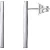image:imagePAVOI 14K Gold Plated 925 Sterling Silver Post Dainty Mini Bar Stud Earrings  Gold Earrings for WomenLong Smooth
