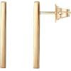 image:imagePAVOI 14K Gold Plated 925 Sterling Silver Post Dainty Mini Bar Stud Earrings  Gold Earrings for WomenLong Smooth