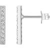 image:imagePAVOI 14K Gold Plated 925 Sterling Silver Post Dainty Mini Bar Stud Earrings  Gold Earrings for WomenShort CZ