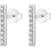 image:imagePAVOI 14K Gold Plated 925 Sterling Silver Post Dainty Mini Bar Stud Earrings  Gold Earrings for WomenShort CZ
