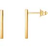 image:imagePAVOI 14K Gold Plated 925 Sterling Silver Post Dainty Mini Bar Stud Earrings  Gold Earrings for WomenShort Smooth