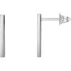 image:imagePAVOI 14K Gold Plated 925 Sterling Silver Post Dainty Mini Bar Stud Earrings  Gold Earrings for WomenShort Smooth