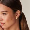 image:imagePAVOI 14K Gold Plated Wide Flat Edge Hoop Earrings for Women  Rose White and Yellow Gold Hoops  Hypoallergenic JewelryRose Gold