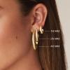 image:imagePAVOI 14K Gold Plated Wide Flat Edge Hoop Earrings for Women  Rose White and Yellow Gold Hoops  Hypoallergenic JewelryWhite Gold