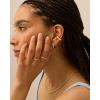 image:imagePAVOI Rhodium Plated Chunky Ear Cuff Earrings for Women  Bold Cuff Statement