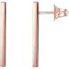 image:imagePAVOI 14K Gold Plated 925 Sterling Silver Post Dainty Mini Bar Stud Earrings  Gold Earrings for WomenLong Smooth