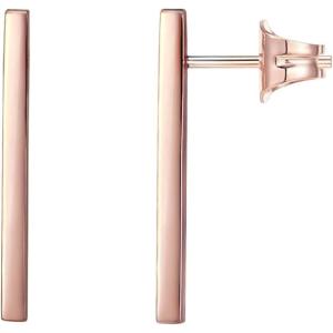 image:imagePAVOI 14K Gold Plated 925 Sterling Silver Post Dainty Mini Bar Stud Earrings  Gold Earrings for WomenLong Smooth