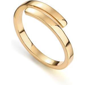 image:imagePAVOI 14K Gold Plated Twist Stacking Ring l Rings for WomenYellow Gold