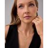 image:imagePAVOI 14K Gold Plated Dainty Tapered Baguette Cubic Zirconia Pendant Necklace  Trendy Chain Necklaces for WomenYellow Gold