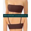 image:imagePAVOI ACTIVE Sports Bandeau Bras for Women  Padded Low Support Workout Yoga Bandeau Bra with Convertible Straps  FlexFlowCocoa