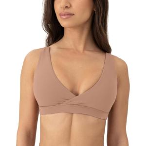 image:imagePAVOI ACTIVE V Neck Sports Bra for Women  Low Support Yoga Adjustable Straps Deep V Plunge Bra Removable Pads  FlexFlowSienna