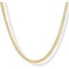 image:imagePAVOI Waterproof Chain Necklace for Women  14K Gold Plated Flat Curb Herringbone Snake Rope Figaro Cuban Link amp Paperclip Necklace  Trendy Stainless Steel Chain Fashion JewelryYellow Gold
