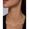 image:imagePAVOI Waterproof Chain Necklace for Women  14K Gold Plated Flat Curb Herringbone Snake Rope Figaro Cuban Link amp Paperclip Necklace  Trendy Stainless Steel Chain Fashion JewelryYellow Gold