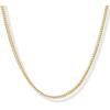 image:imagePAVOI Waterproof Chain Necklace for Women  14K Gold Plated Flat Curb Herringbone Snake Rope Figaro Cuban Link amp Paperclip Necklace  Trendy Stainless Steel Chain Fashion JewelryYellow Gold