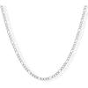 image:imagePAVOI Waterproof Chain Necklace for Women  14K Gold Plated Flat Curb Herringbone Snake Rope Figaro Cuban Link amp Paperclip Necklace  Trendy Stainless Steel Chain Fashion JewelryWhite Gold