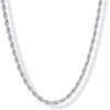 image:imagePAVOI Waterproof Chain Necklace for Women  14K Gold Plated Flat Curb Herringbone Snake Rope Figaro Cuban Link amp Paperclip Necklace  Trendy Stainless Steel Chain Fashion JewelryWhite Gold