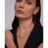 image:imagePAVOI Waterproof Chain Necklace for Women  14K Gold Plated Flat Curb Herringbone Snake Rope Figaro Cuban Link amp Paperclip Necklace  Trendy Stainless Steel Chain Fashion JewelryYellow Gold