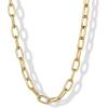 image:imagePAVOI Waterproof Chain Necklace for Women  14K Gold Plated Flat Curb Herringbone Snake Rope Figaro Cuban Link amp Paperclip Necklace  Trendy Stainless Steel Chain Fashion JewelryYellow Gold