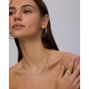 image:imagePAVOI Waterproof Chain Necklace for Women  14K Gold Plated Flat Curb Herringbone Snake Rope Figaro Cuban Link amp Paperclip Necklace  Trendy Stainless Steel Chain Fashion JewelryYellow Gold