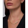 image:imagePAVOI Waterproof Chain Necklace for Women  14K Gold Plated Flat Curb Herringbone Snake Rope Figaro Cuban Link amp Paperclip Necklace  Trendy Stainless Steel Chain Fashion JewelryYellow Gold