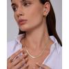 image:imagePAVOI Waterproof Chain Necklace for Women  14K Gold Plated Flat Curb Herringbone Snake Rope Figaro Cuban Link amp Paperclip Necklace  Trendy Stainless Steel Chain Fashion JewelryWhite Gold