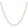 image:imagePAVOI Waterproof Chain Necklace for Women  14K Gold Plated Flat Curb Herringbone Snake Rope Figaro Cuban Link amp Paperclip Necklace  Trendy Stainless Steel Chain Fashion JewelryYellow Gold